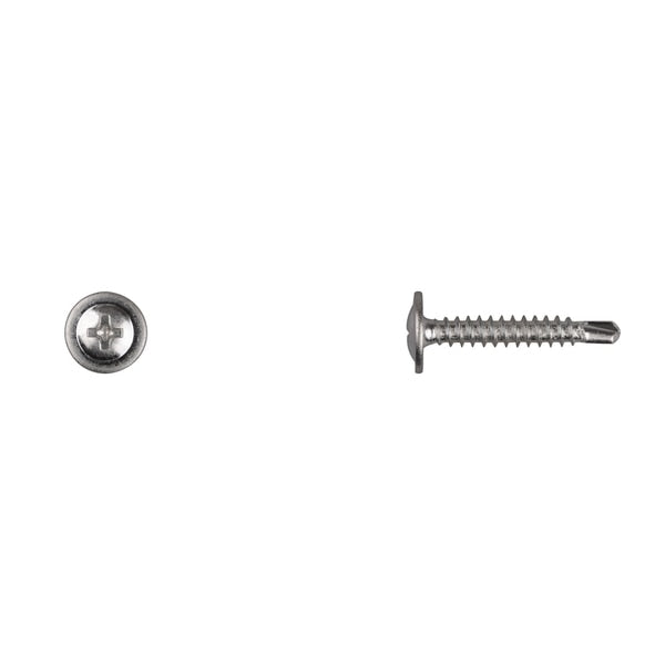 Zinc Phil Oval Head Tek Screws 8X1