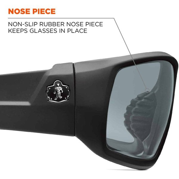 Safety Glasses, Traditional Silver Mirror Polycarbonate Lens, Scratch-Resistant