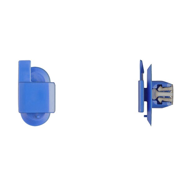 Blue Nyln Moulding Retainers 17mmX24mm Top Hd 10mm Stem PK10