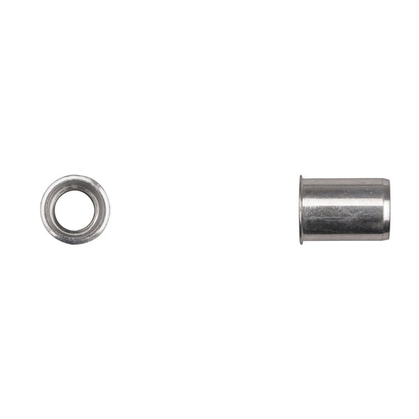 Nut Insert, M10-1.50 Thrd Sz, Steel, Zinc Plated