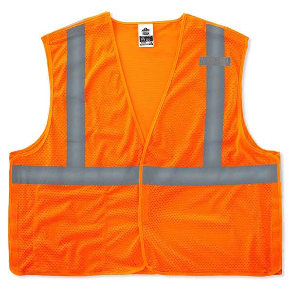 Econo Breakaway Mesh Vest, Orange, L/XL