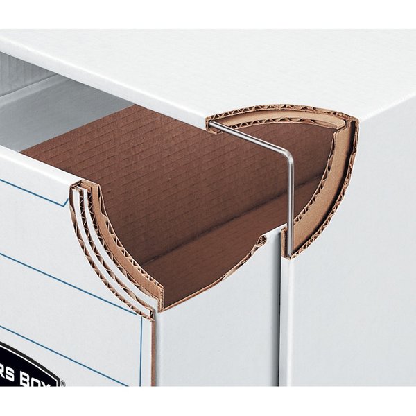 Banker Box, Drawer, Lgl, Wht/Blu, PK6