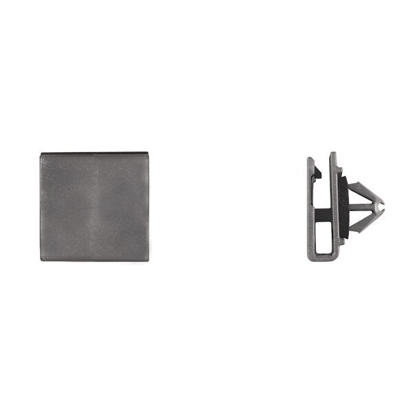 Blk Nyln Rocker Mldg Clips 7mm Hole Size 9mm Stem L PK10