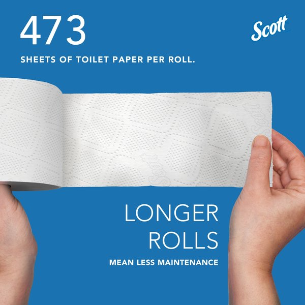 100% Recycled Fiber Standard Individually Wraped Roll Toilet Paper Rolls, 473 Sheets/Roll, 80 Rolls