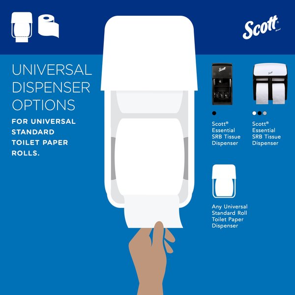 100% Recycled Fiber Standard Individually Wraped Roll Toilet Paper Rolls, 473 Sheets/Roll, 80 Rolls