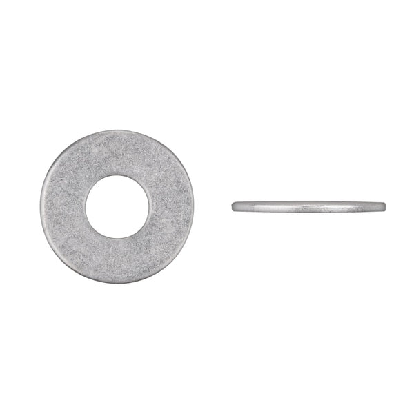 Flat Washer, Fits Bolt Size 7/16 in Bright Zinc Plated Finish