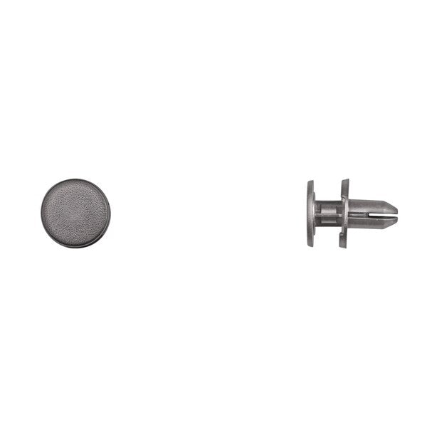 Blk Nyln Push Type Ret 6mm Hole Size 10mm Stem L PK15