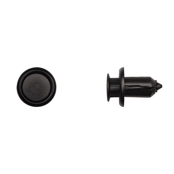 Blk Nyln Bumper Cover Ret 10mm Hole 19.5mm Flange Size PK10