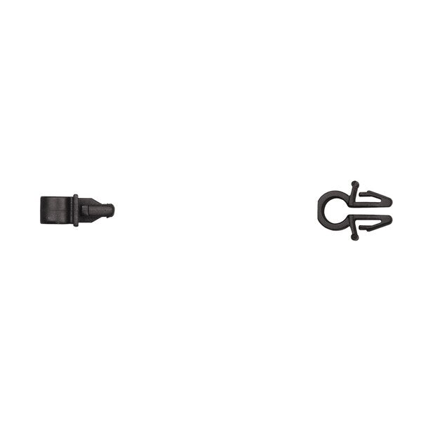 Blk Nyln Routing Clip 5mm Hole Size Holds 5mm Cable PK25