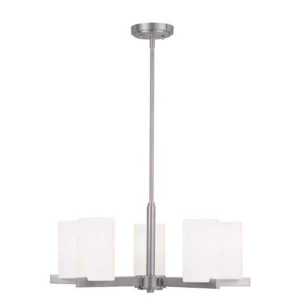 Astoria 5 Light Brushed Nickel Chandelie