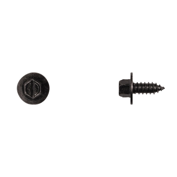 Blk License Plate Screw #14X5/16