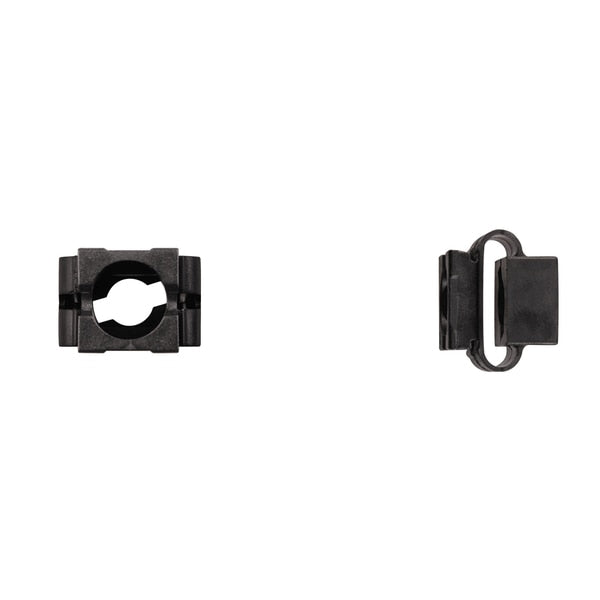 Blk Skid Shield Grommets 6mm Stud Size 20mm OA W PK10