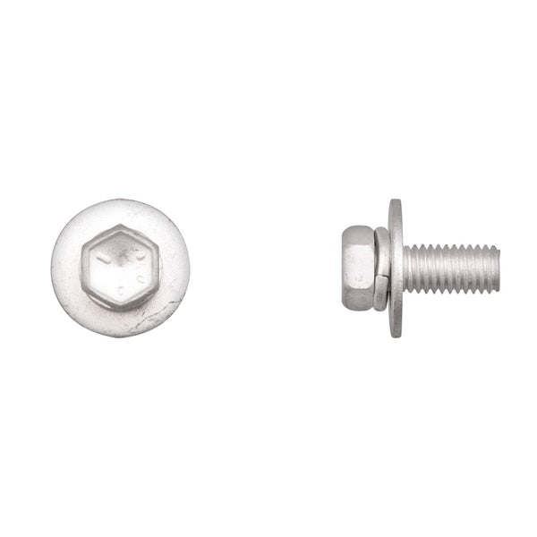 M8-1.25 Hex Head Cap Screw, Zinc Plated 20 mm L