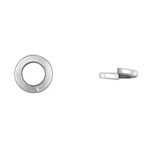 Split Lock Washer, Fits Bolt Size 1/2 in Bright Zinc Plated Finish