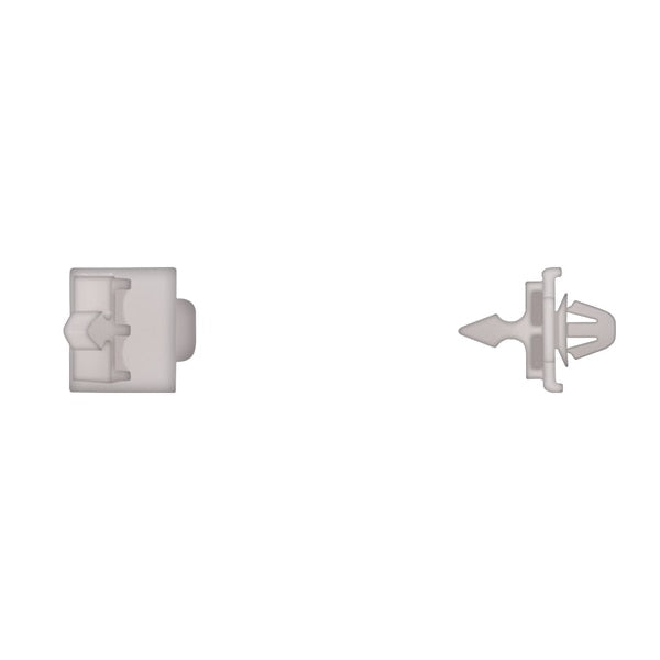 Wht Nyln Moulding Clips 7mm Hole Size 6.70mm Stem L PK5