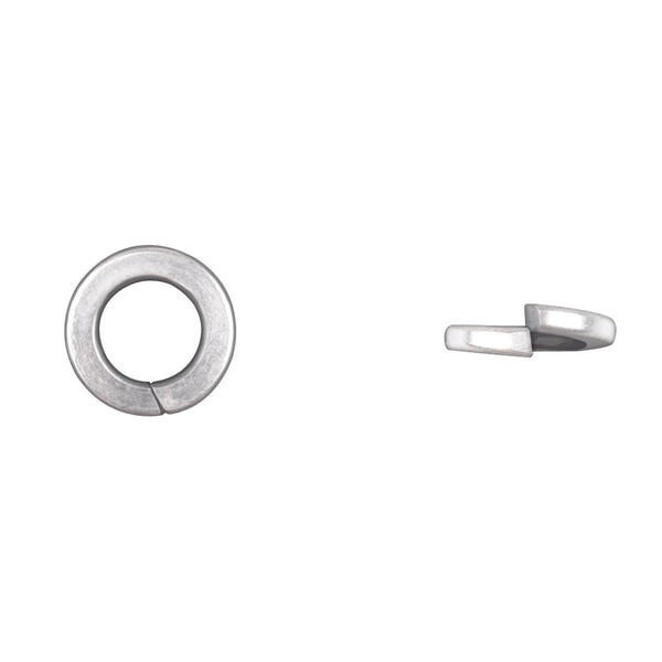 Split Lock Washer, Fits Bolt Size 1/2 in Bright Zinc Plated Finish