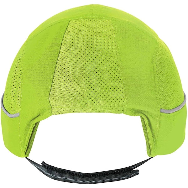Vented Bump Cap, Short Brim, Hi-Vis Lime