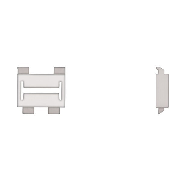 Wht Nyln Moulding Clips 22.5mm W 23mm L PK25
