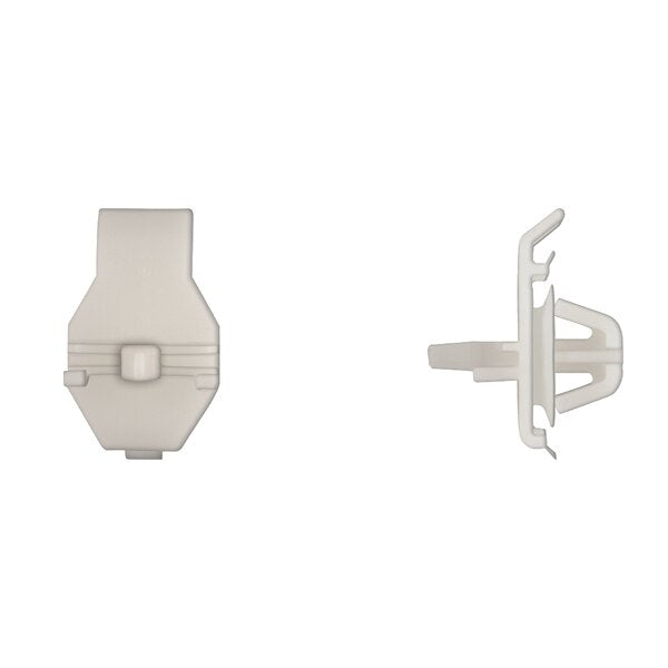 Wht Quarter Panel Mldg Clips 12.7mm Hole 32mm Stem L PK25