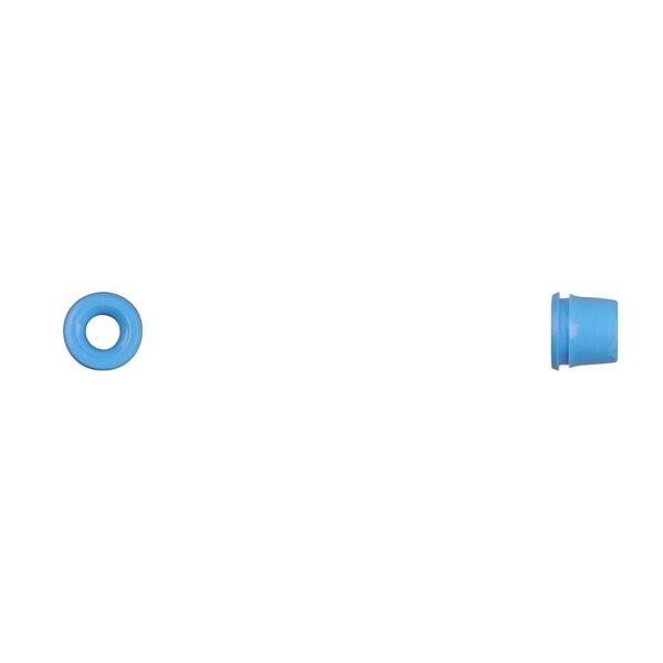 Blue Nyln Mldg Grommets 9mm Hole 10.5mm Flange PK50