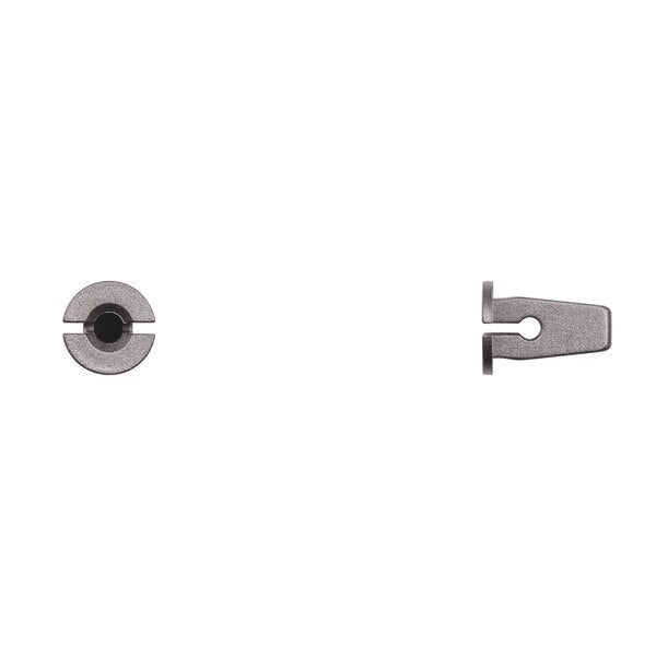Blk Nyln Screw Grommet #10 Screw Size 15mm Stem L PK25