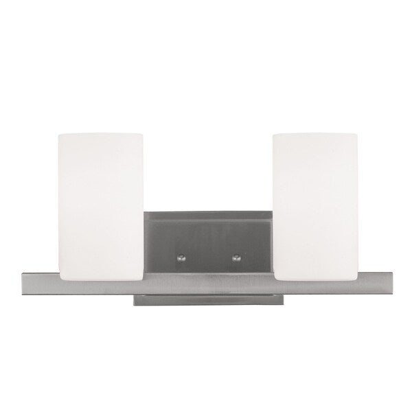 Astoria 2 Light Brushed Nickel Bath Vani