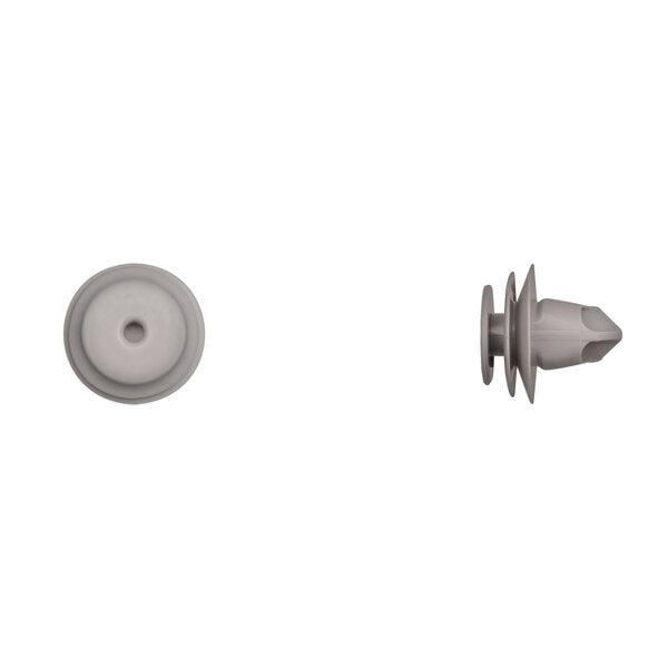 Gray Nyln Door Panel Ret 8.50mm Hole 12mm Stem L PK10