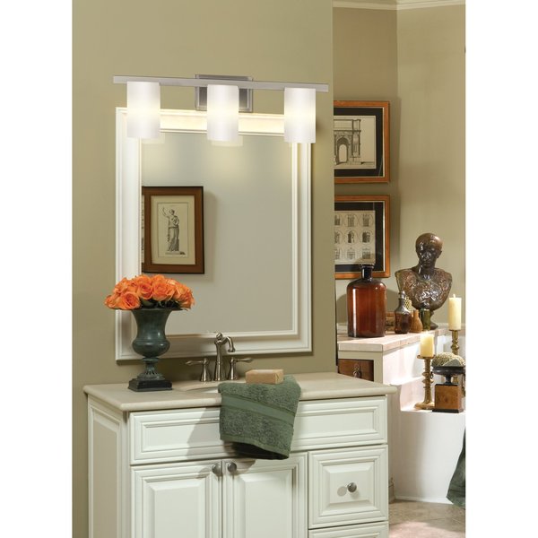 Astoria 3 Light Brushed Nickel Bath Vani