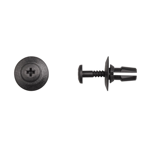 Blk Nyln Phllp Screw Ret 7mm Hole Size 16mm Stem L PK25