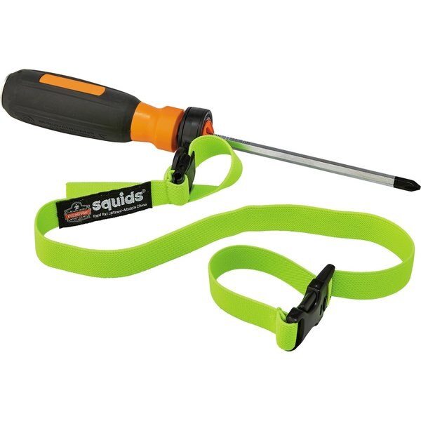 Hard Hat Lanyard w/ Buckle, Elastic, Lime