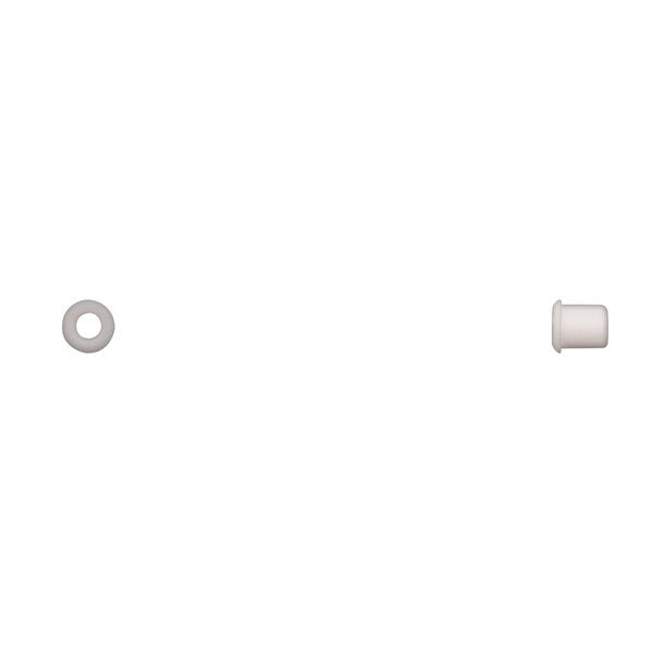 Wht Nyln Moulding Insert 5.5mm Hole 6mm Stem L PK15