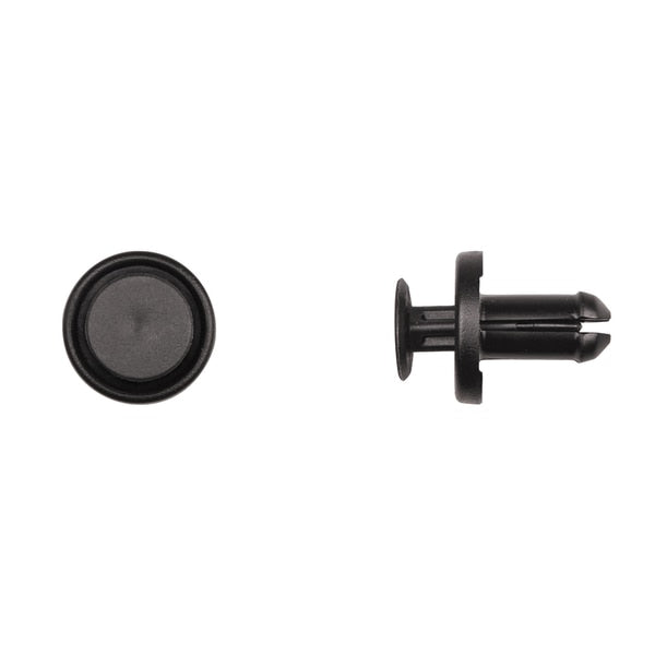 Blk Nyln Push Type Ret 8mm Hole Size 16mm Stem L PK25