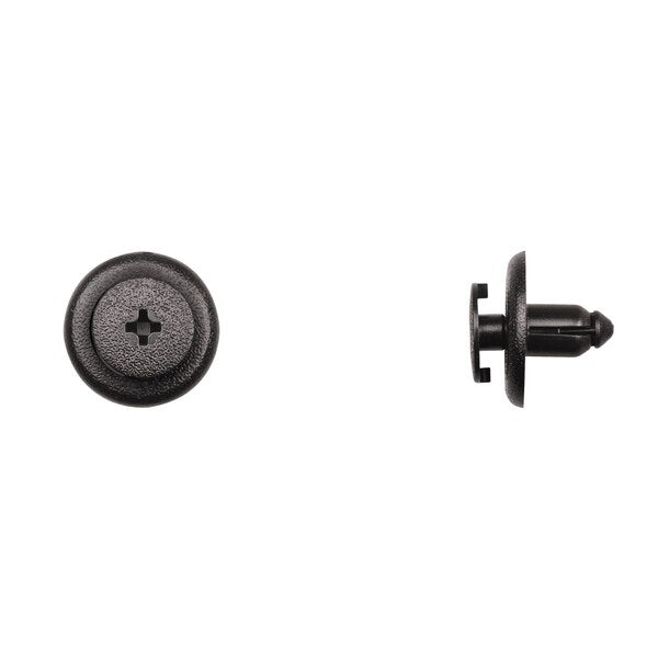 Blk Nyln Door Trim Ret 7mm Hole 8mm Stem L PK10