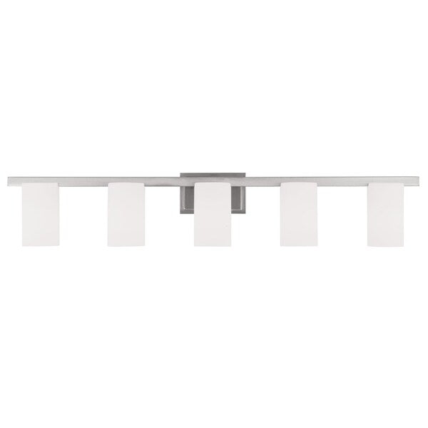 Astoria 5 Light Brushed Nickel Bath Vani