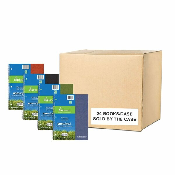 Case of Environotes Recycled 1 Subject Spiral Notebook, College Ruled, 11