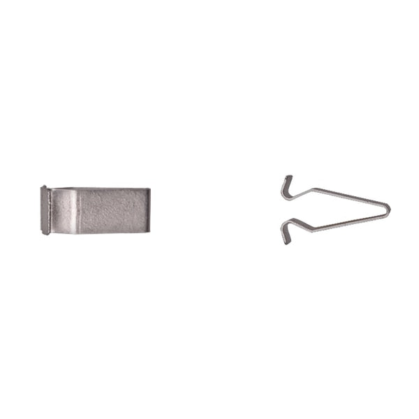 Zinc Finish Door Trim Clips 22.50mm OA Height 13.50mm PK25