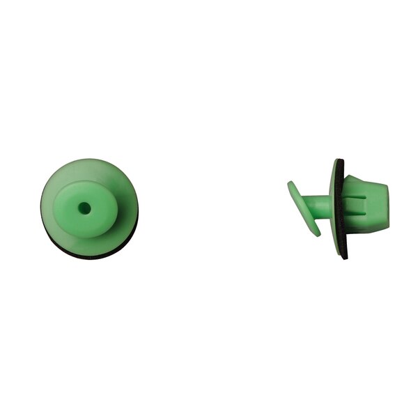 Grn Nyln Moulding Clips 11mm Hole Size 10mm Stem L PK15