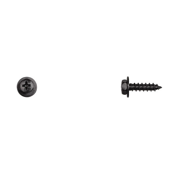 Blk Finish Sems Screws 5.2-2.0X20mm Phllp Drive PK15