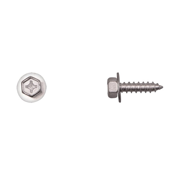 Zinc Finish Sems Screws 6.3-2.5X24mm Phllp Drive PK25