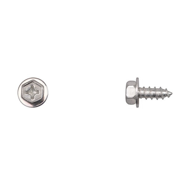 Zinc Finish Sems Screws 6.3-2.5X18mm Phllp Drive PK25