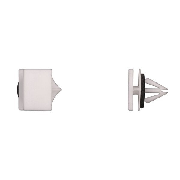 Wht Nyln Moulding Clips 9mm Hole Size 12mm L PK15