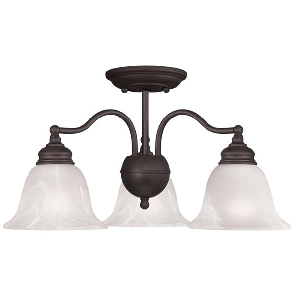 Essex 3 Light Bronze Convertible Dinette Chandelier/Ceiling Mount