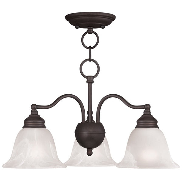 Essex 3 Light Bronze Convertible Dinette Chandelier/Ceiling Mount