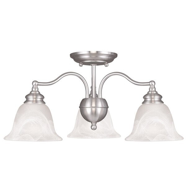 Essex 3 Light Brushed Nickel Convertible