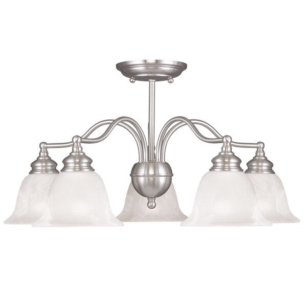 Essex 5 Light Brushed Nickel Convertible