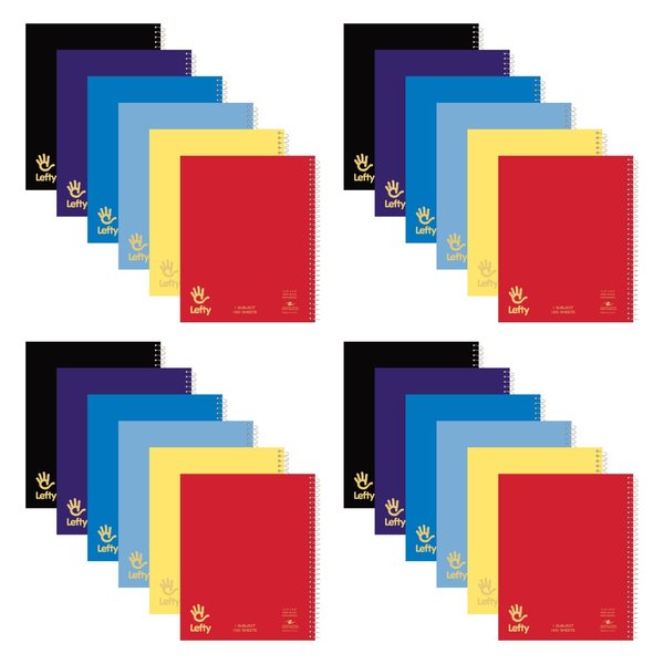 Case of Lefty WB Left Handed Notebooks, 1 Sub, 8.5