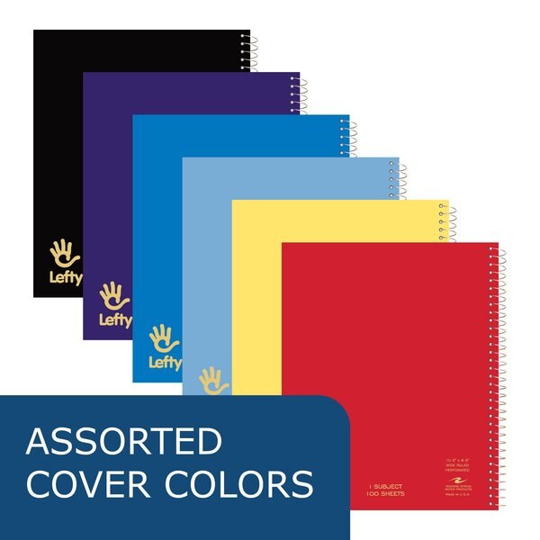 Case of Lefty WB Left Handed Notebooks, 1 Sub, 8.5