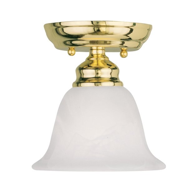 Essex 1 Light Polished Brass Ceiling Mou