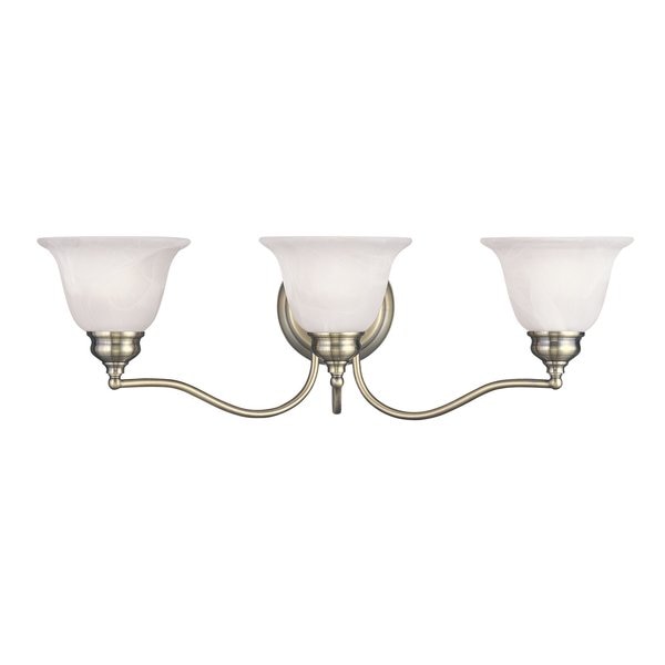 Essex 3 Light Antique Brass Bath Vanity