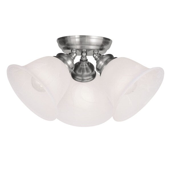 Essex 3 Light Brushed Nickel Ceiling Mou